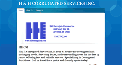 Desktop Screenshot of hhcorrugated.com
